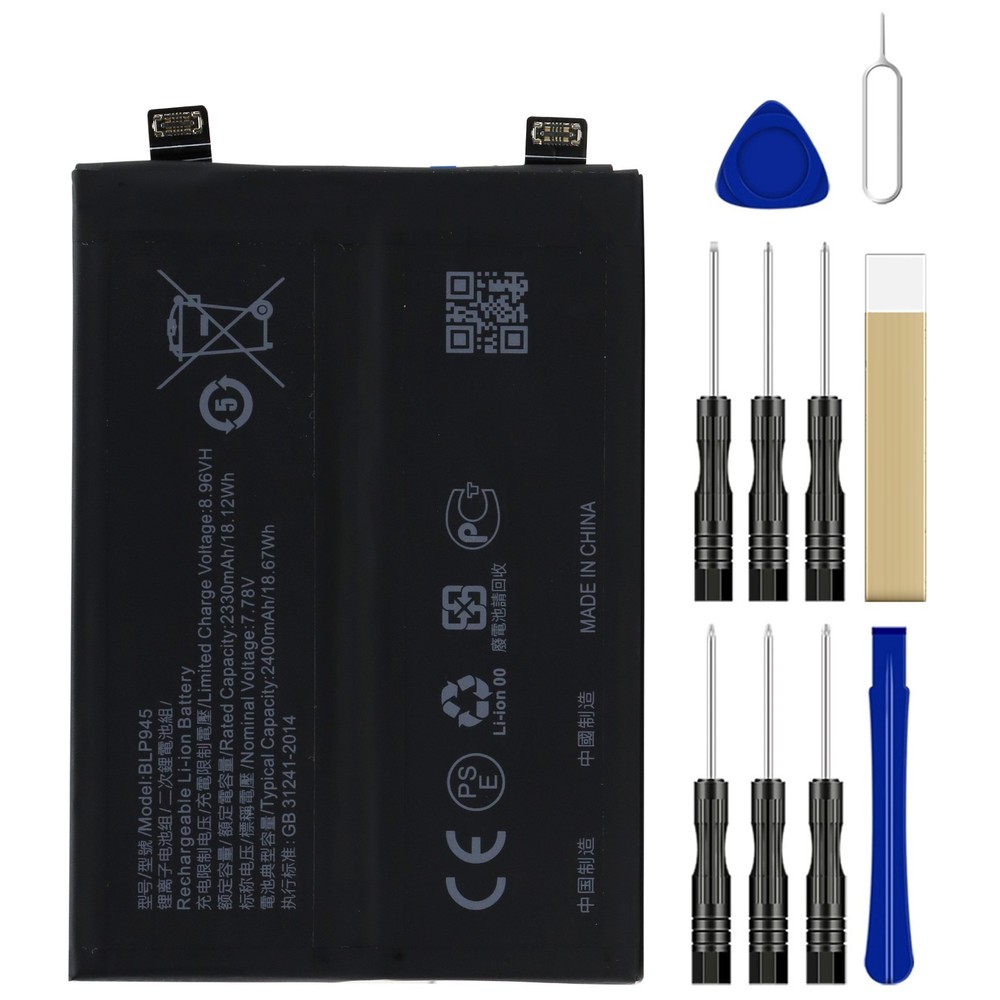 For OnePlus 10T Replacement Battery BLP945 2400mAh