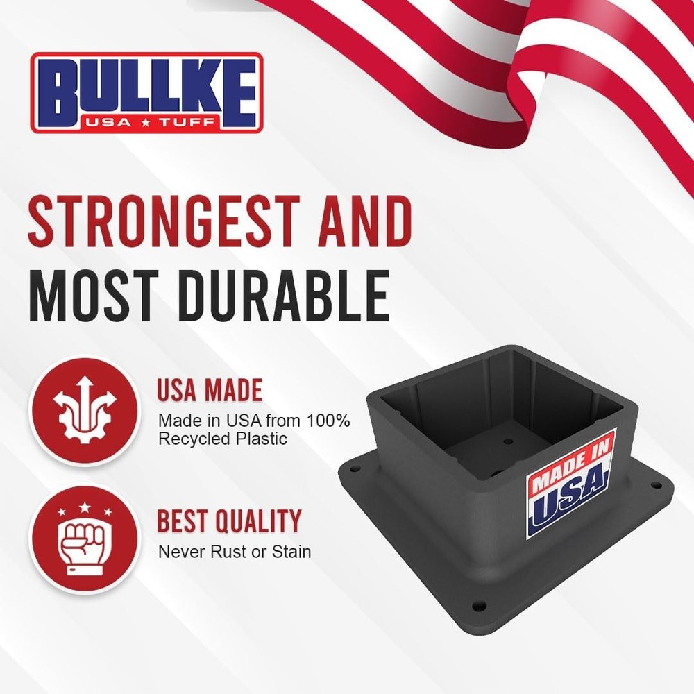 4x4 Post Base Bracket Anchor Plastic Deck Flange Cover (1 Pack)