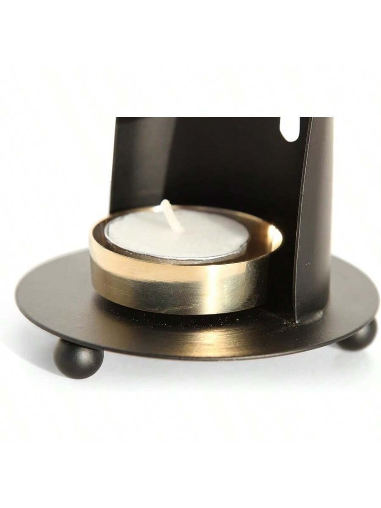 Black & Gold Incense Burner, Adjustable Home Decor