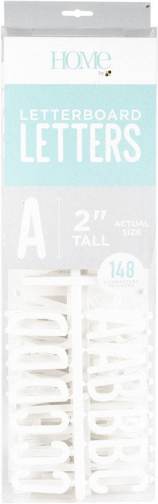 DCWV Letterboard Letters & Characters 2" 148/Pkg-White