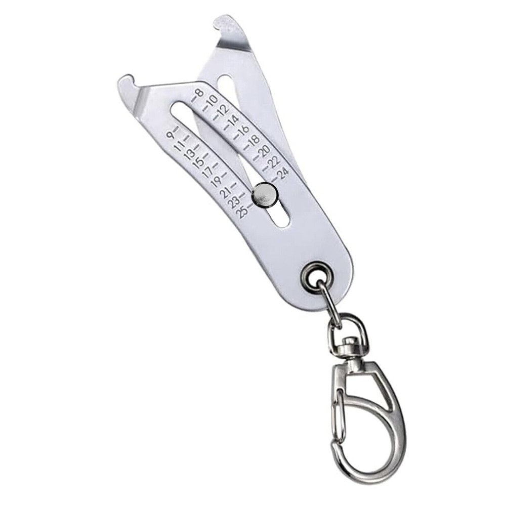 Portable Precise Thread Size Checker Keychain Nuts and Screws Verification Tool