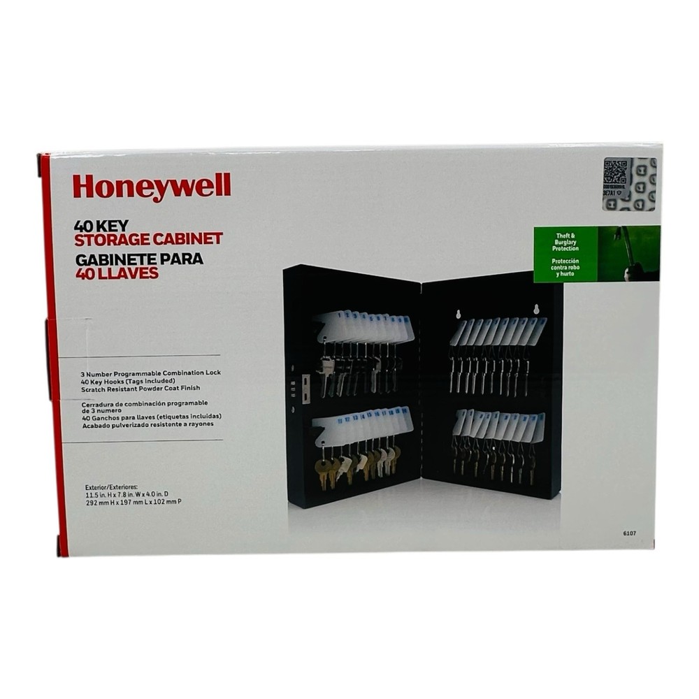 Honeywell 40 Key Storage Cabinet with Programmable Combination Lock Black