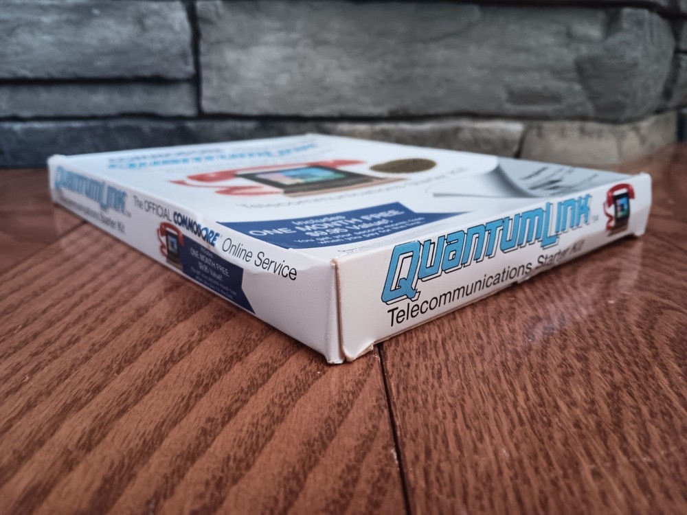 Commodore 64 Quantumlink Manuals Inserts Box Only NO SOFTWARE