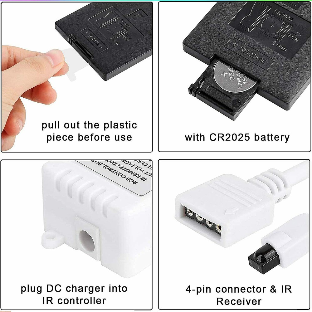 44 Key IR Remote Controller RGB Control Box DC 12V For LED 3528/5050 Strip Light