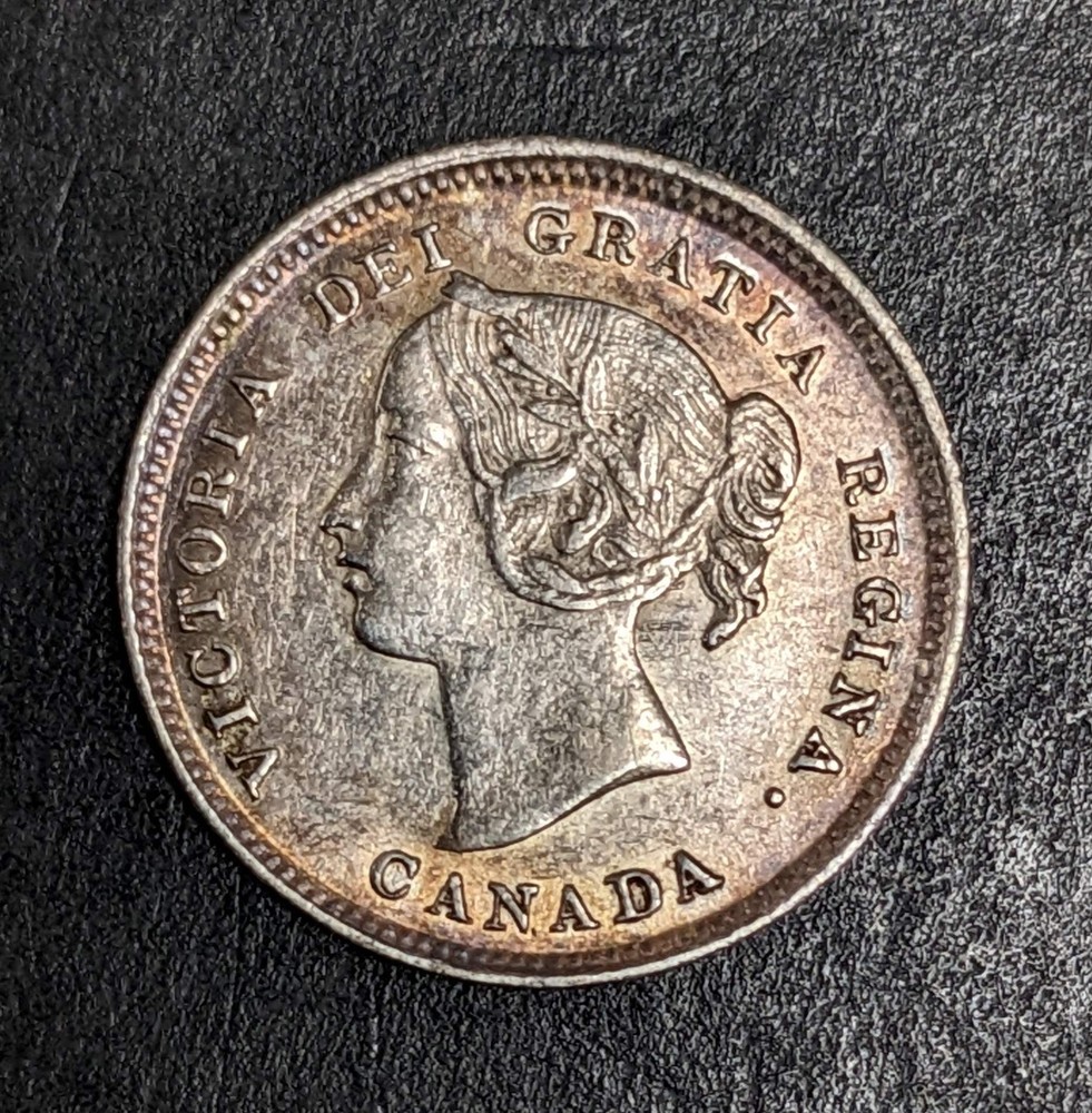 1896 Canada 5 Cent Silver Victoria