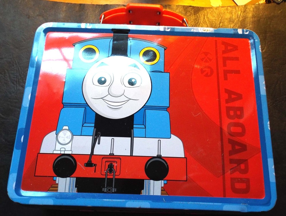 Thomas The Train Lunchbox All Aboard - Very Good Condition - Tin 8x6x3