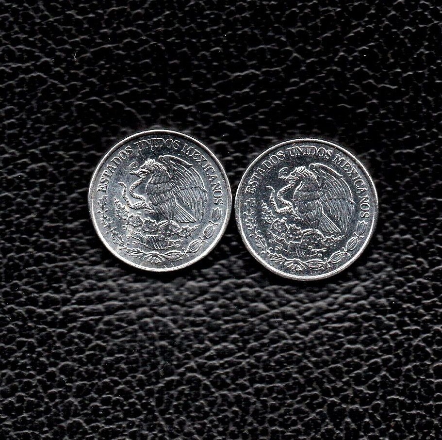 (2) 20 Centavos 2012-2013 Mexico Nice Coins!!!