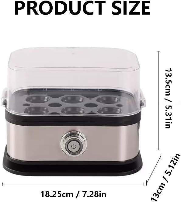 Smart Egg Cooker Multi-Function Rapid Eggs Cooker Electric 6 Egg Capacity Hard