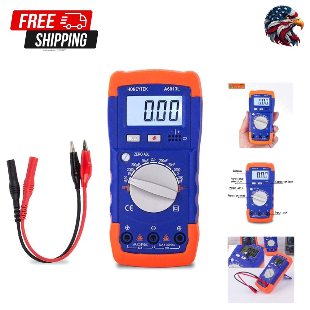 Versatile Capacitance Tester with Low Battery Indication and Overload Protection