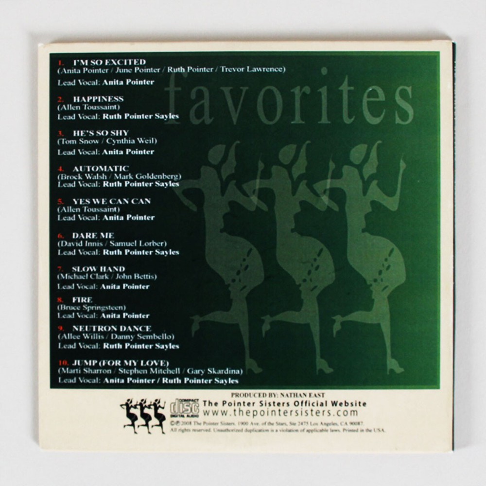 Pointer Sisters Signed CD Favorites Ruth Pointer, Sadako Pointer & Issa Point...