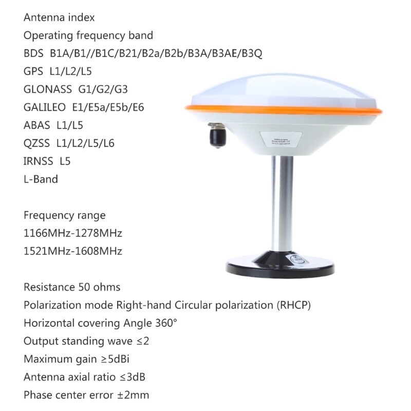 High Precisions GNSS Differential RTK Mapping Mushroom Head Positioning