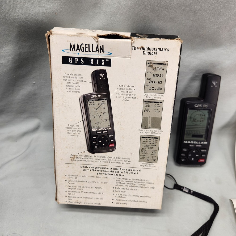 Magellan GPS 315 Handheld GPS Portable Receiver Complete TESTED!