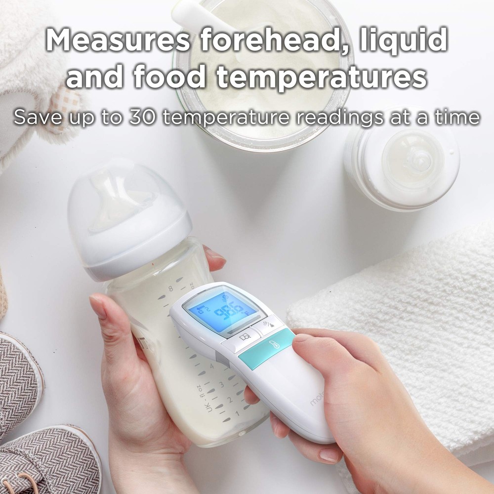 Motorola - Smart Touchless Forehead Thermometer (White)