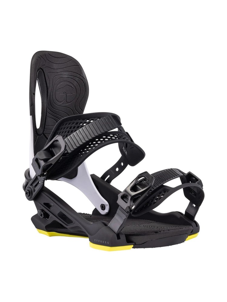 Arbor Cypress Men's Snowboard Bindings, Black/White, Medium MY26