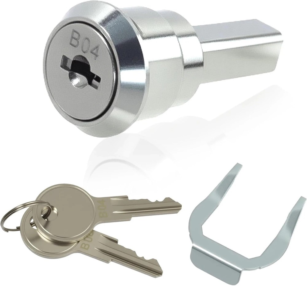 Stainless Steel Husky Tool Box Lock Replacement Set, Universal Drawer with Keys