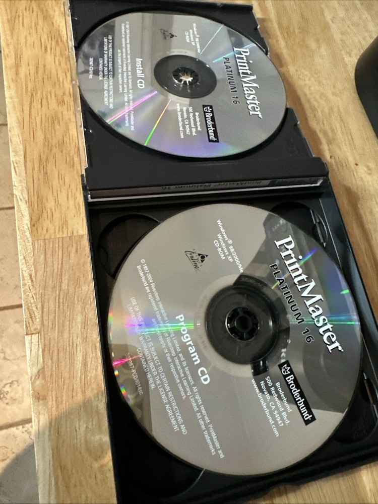 PrintMaster Platinum 16 4-CD Set Broderbund 2004