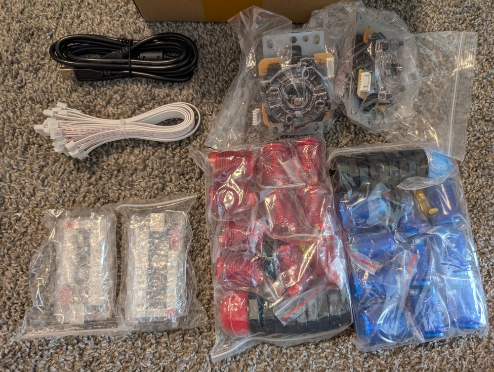 HIKIG 2 Player Led Arcade Buttons 20X Led