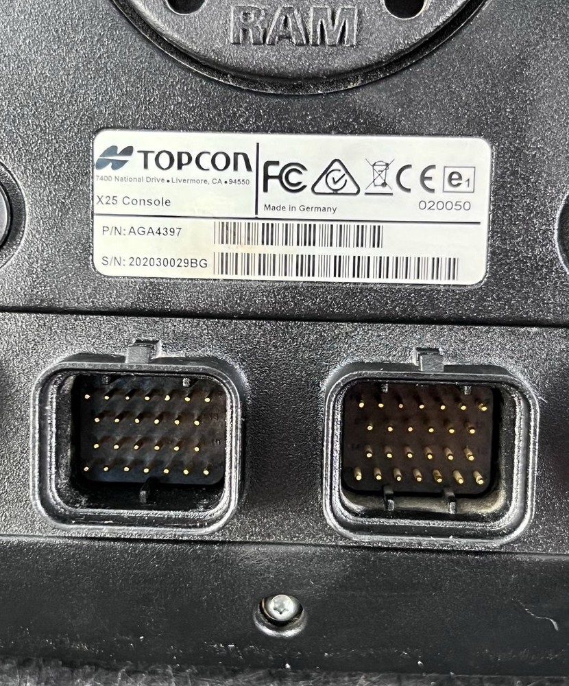 Topcon x25 Display Console P/N: AGA4397 Auto Steer Auto Section Control