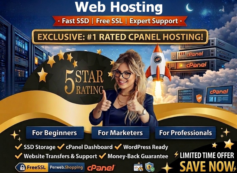 Web Hosting - 💻Unlimited SSD, Secure SSL, Emails, 24/7 Fast Support | $14.99/Yr