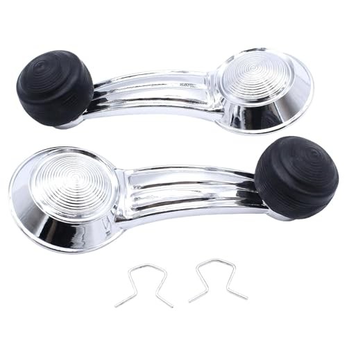 Window Crank Handle Set Front/Rear Driver & Passenger (Pair) Compatible with