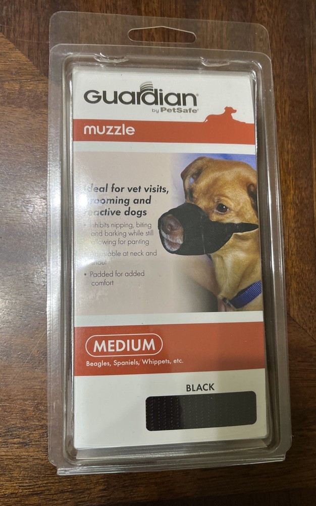 Guardian Muzzle by Petsafe  Adjustable Mesh Muzzle - Size Medium.
