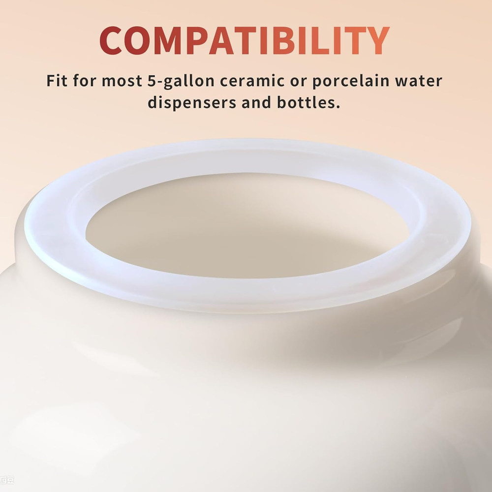 5-Gallon Ceramic Water Dispenser Protective Ring,Plastic Protector Ring for Porc