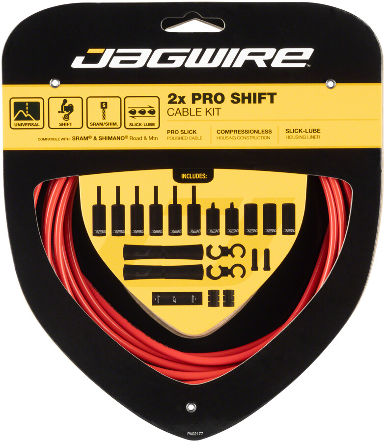 Jagwire Pro Shift Kit Road/Mountain SRAM/, Red