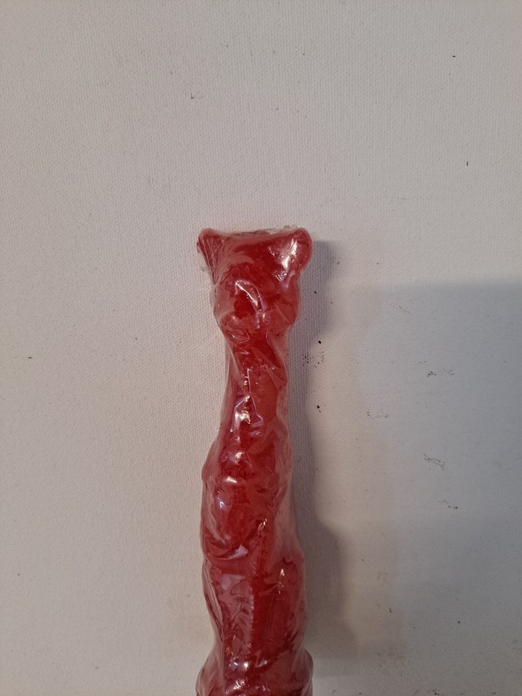 7x2x2 Red Cat Figurine Spell Candle