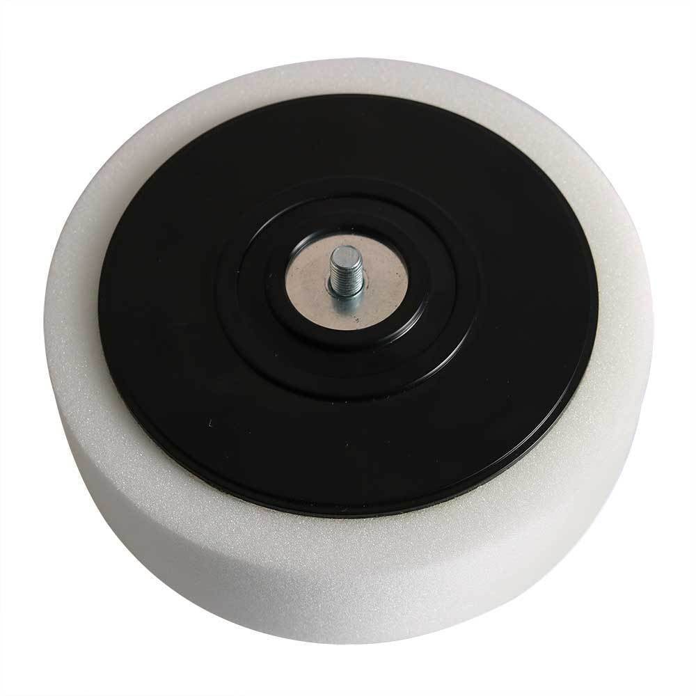 6" White Compounding Pad 5/16"-24 Male Thread Buffing Buffer