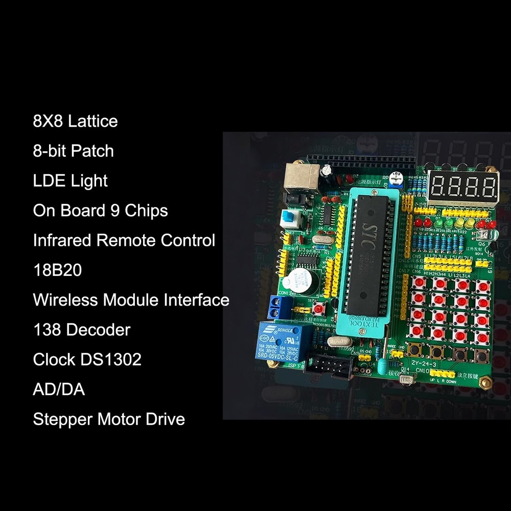 Basic Starter Kit 51/52 MCU Demo Board Development Board Soldering Practice K...