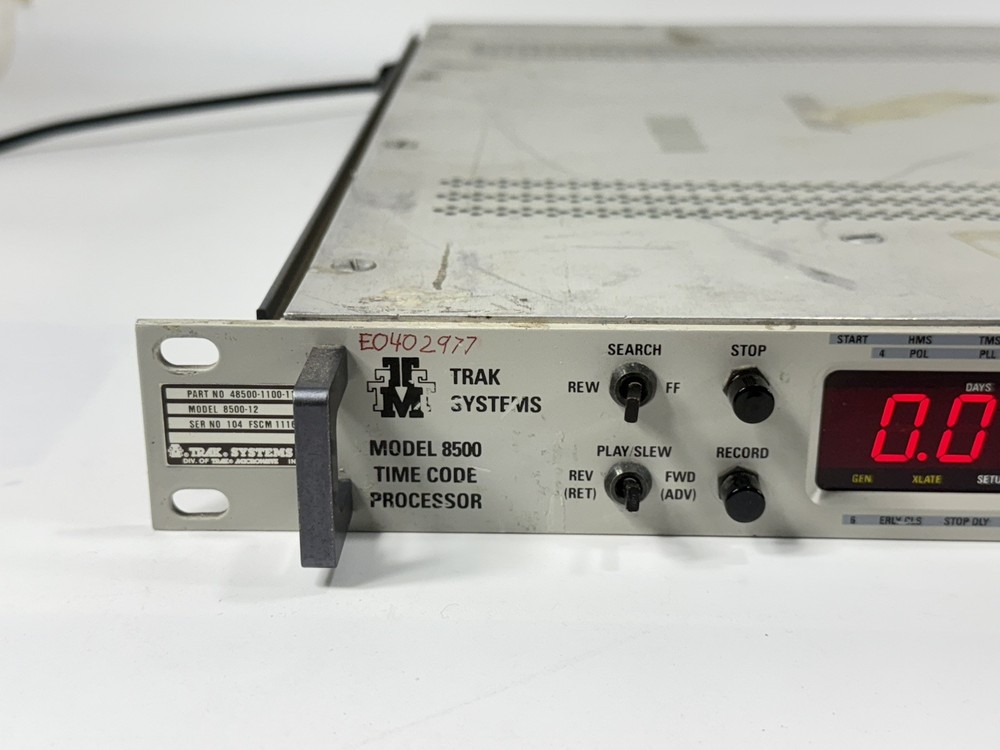 Trak Microwave 8500-12 Time Code Processor 48500-1100-110 System Vintage