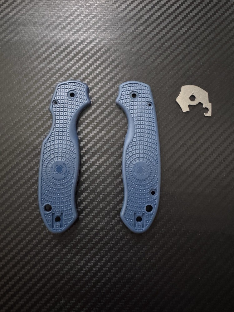 Lightweight FRN Blue Handle Scale For Spyderco PM3 Paramilitary 3 (no Knife)