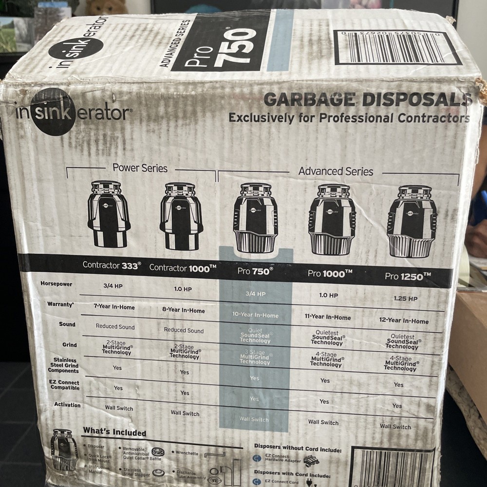 InSinkErator Evolution Pro 3/4 hp Cont. Feed Sound Seal Garbage Disposal