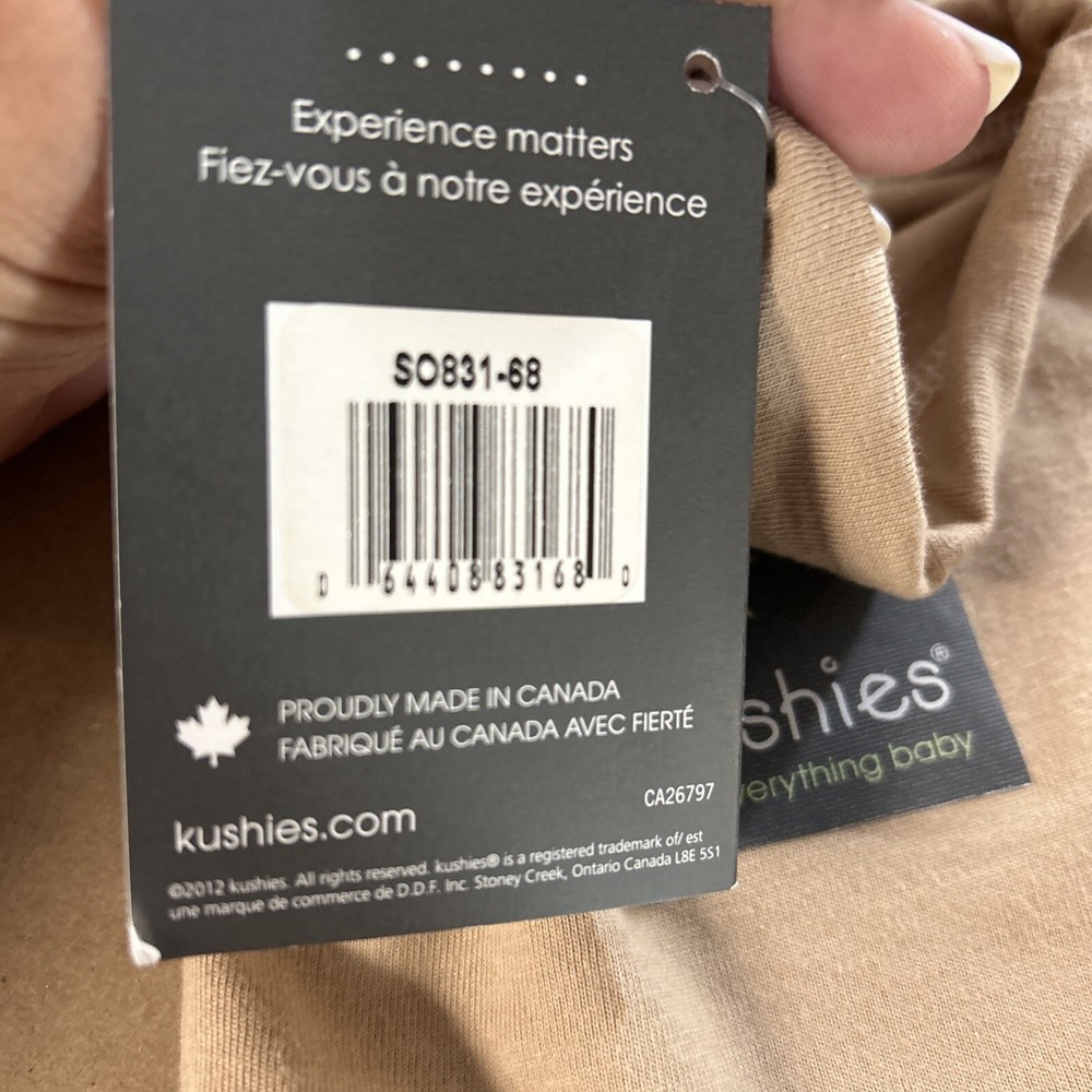 Kushies Organic Fitted Play Pen Sheet Tan New
