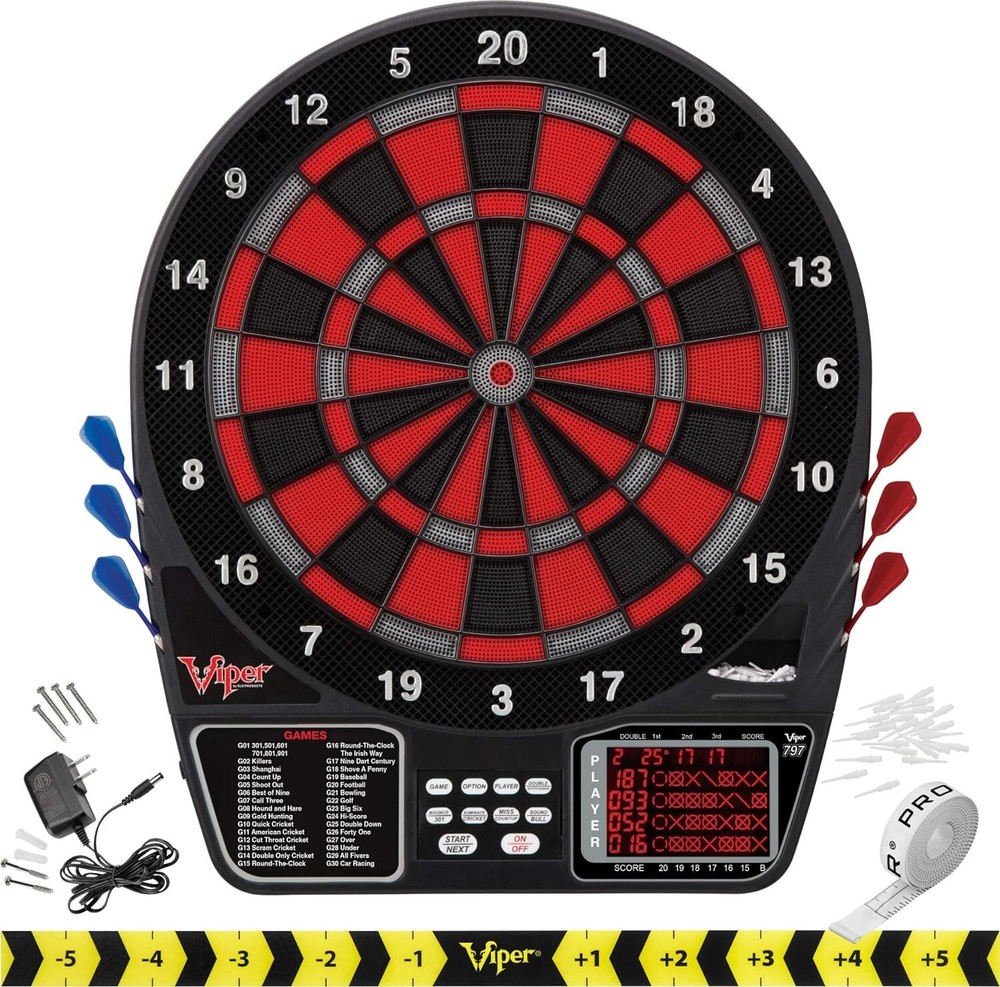 Viper 797 Electronic Dartboard, 15.5" Regulation Target