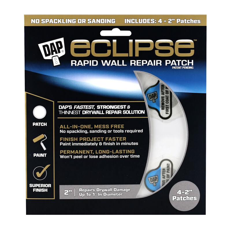 ECLIPSE 7079809161 Eclipse Rapid Wall Repair Patch 2" Clear