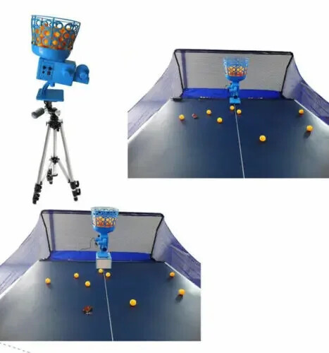 Remote Control Automatic Table TennisTraining Machine Pingpong Ball Machine.
