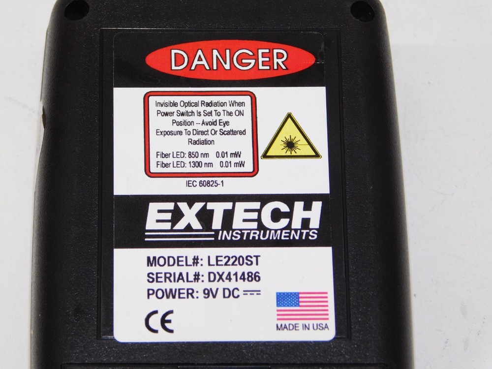 Extech LE220ST 850/1300nm Dual LED Multi Mode Light Source Module Unit in Case