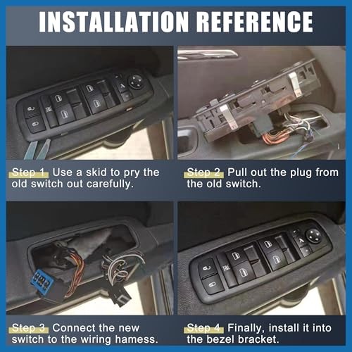 Front Master Driver Side Power Window Switch No.1669054400 with Tool Window