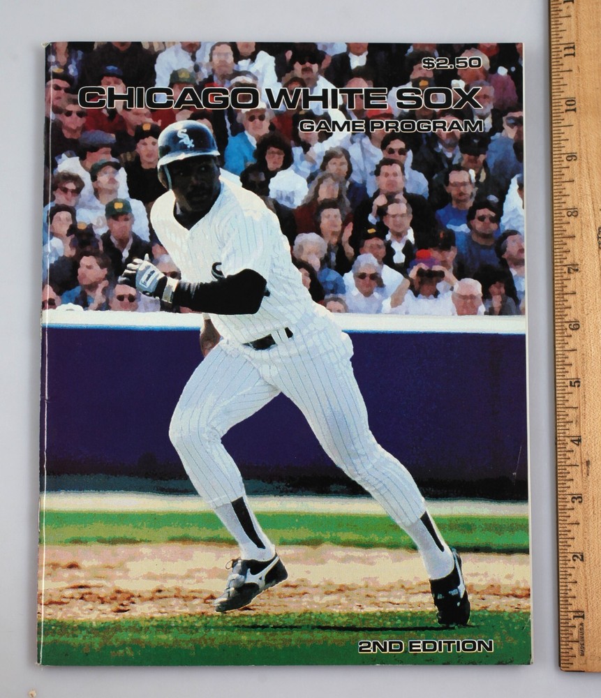 Vintage 1991 Chicago White Sox Game Program Bo Jackson Cover
