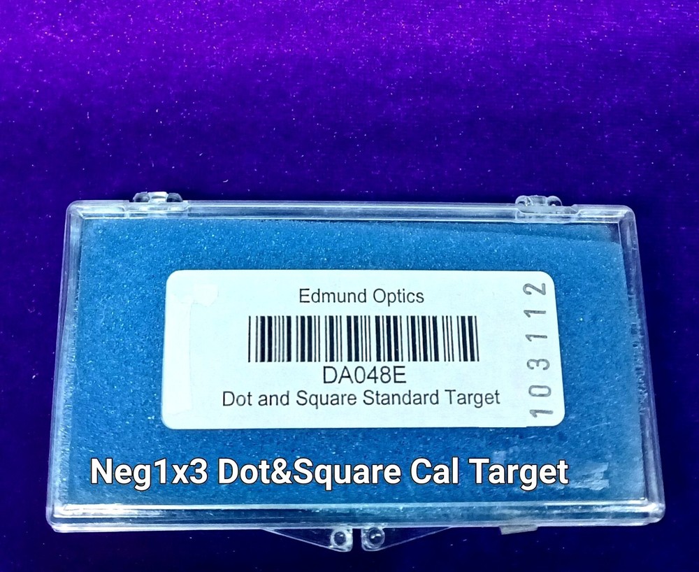 Negative 1" x 3", Dot and Square Calibration Target = # 62-269 = Open Box