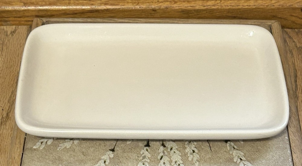 RAE DUNN Script SPREAD Covered Butter Dish Plate