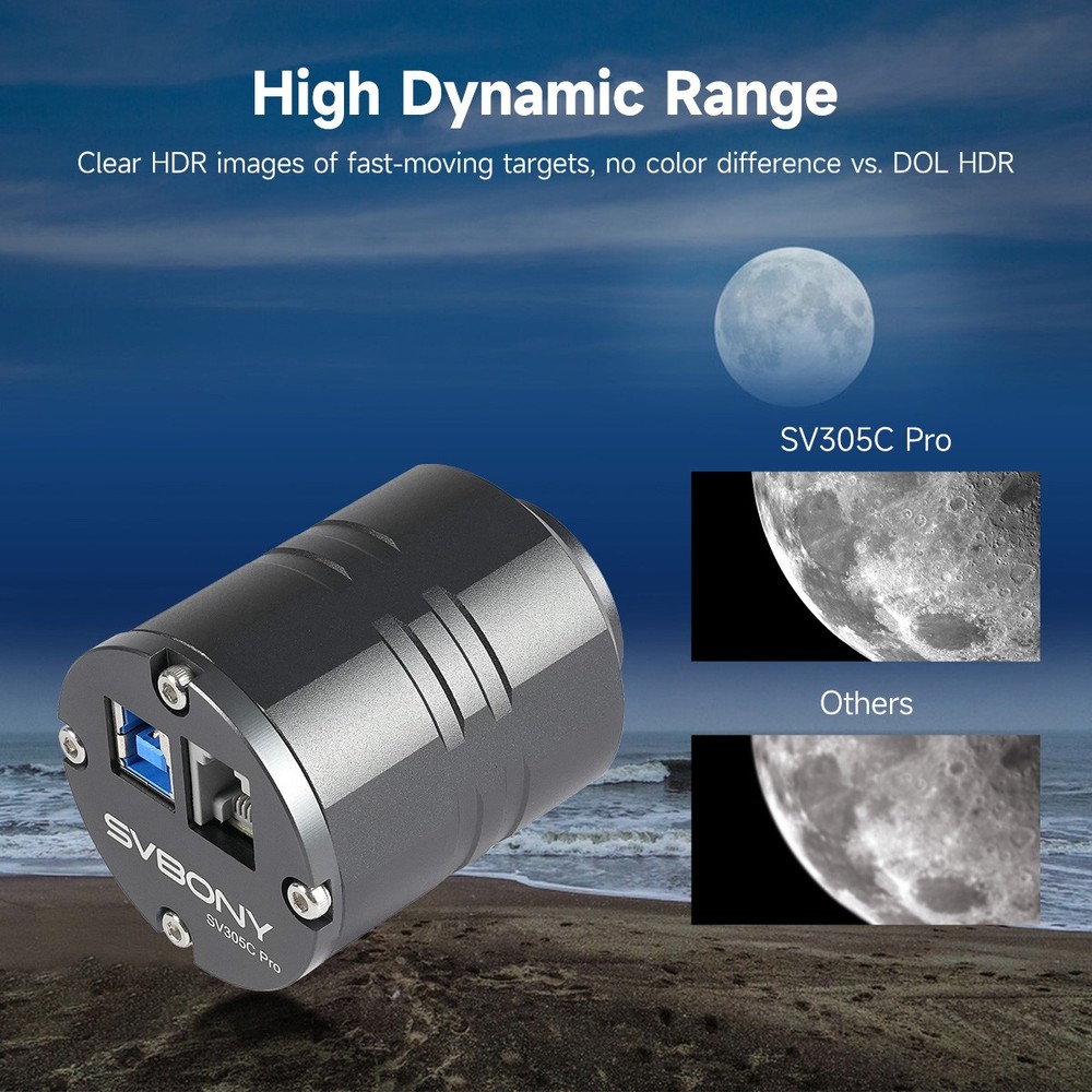 SVBONY SV305C Pro Planetary Guide Camera, IMX662 USB3.0 + SV905C Guide Camera