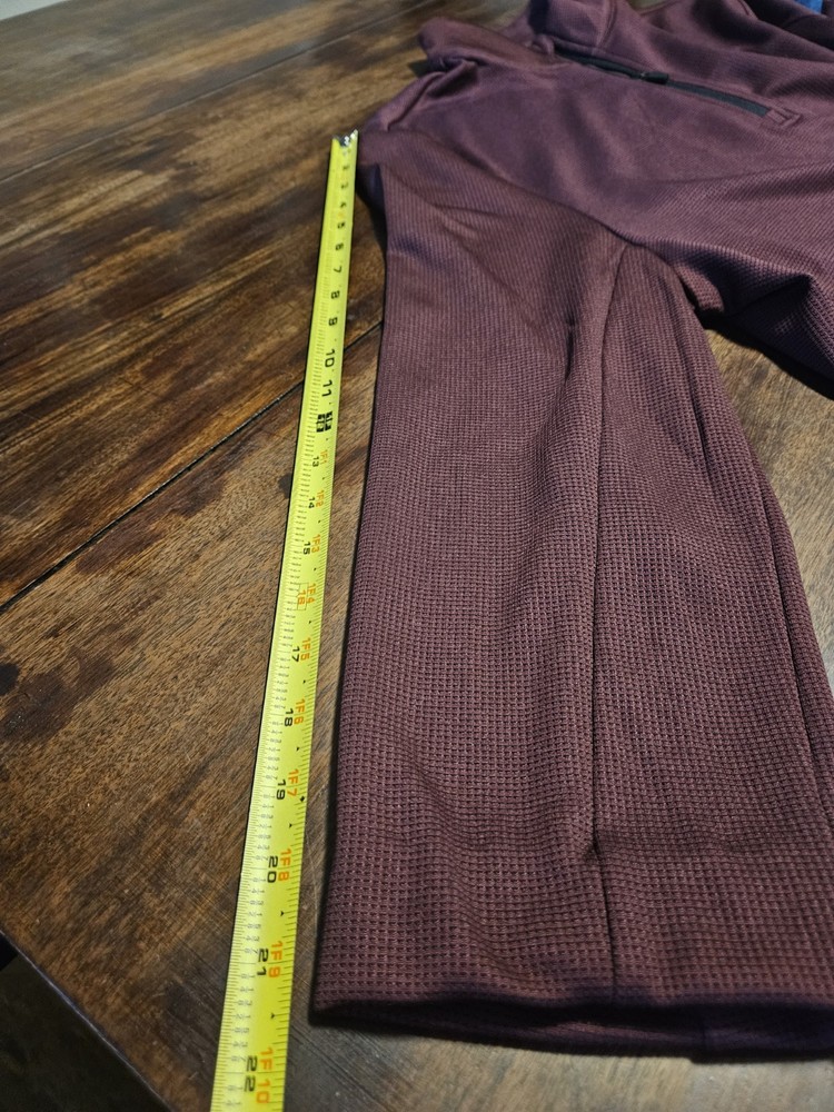 Ben Hogan Performance L Plum Pullover Jacket Mid Sleeve Golf Quarter Zip