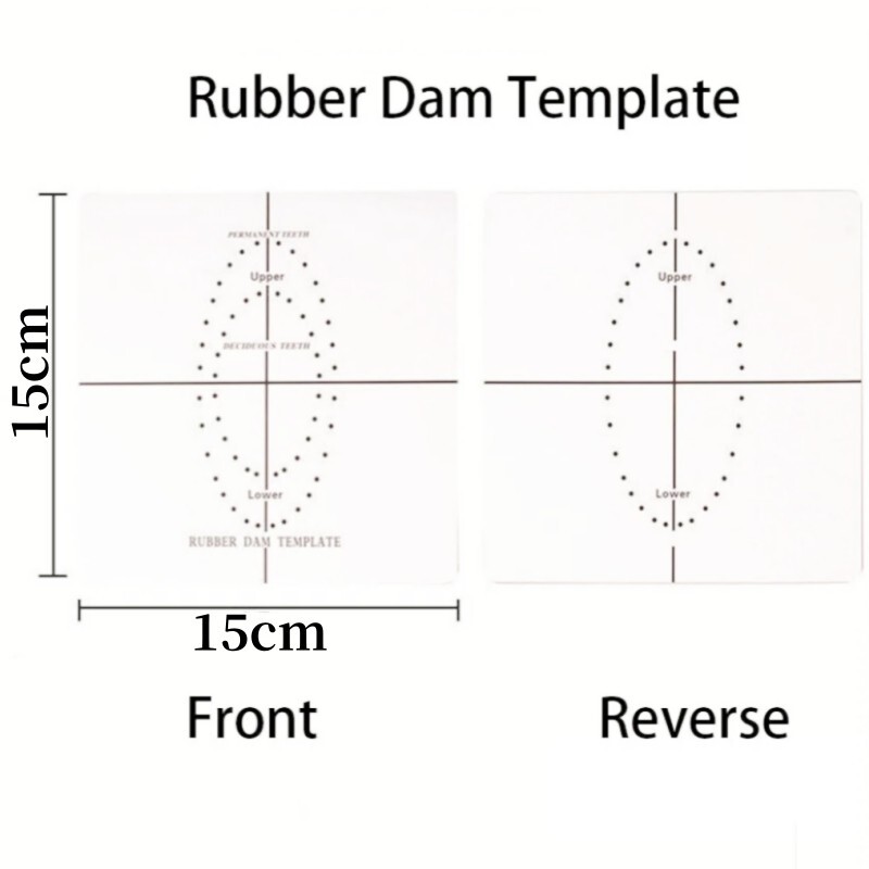 Dental Rubber Dam Sheet Frame Bracket Plastic Foldable S.S. Frame Template Punch
