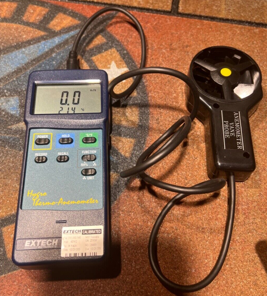 Extech Hygro Thermo-Anemometer model 407412
