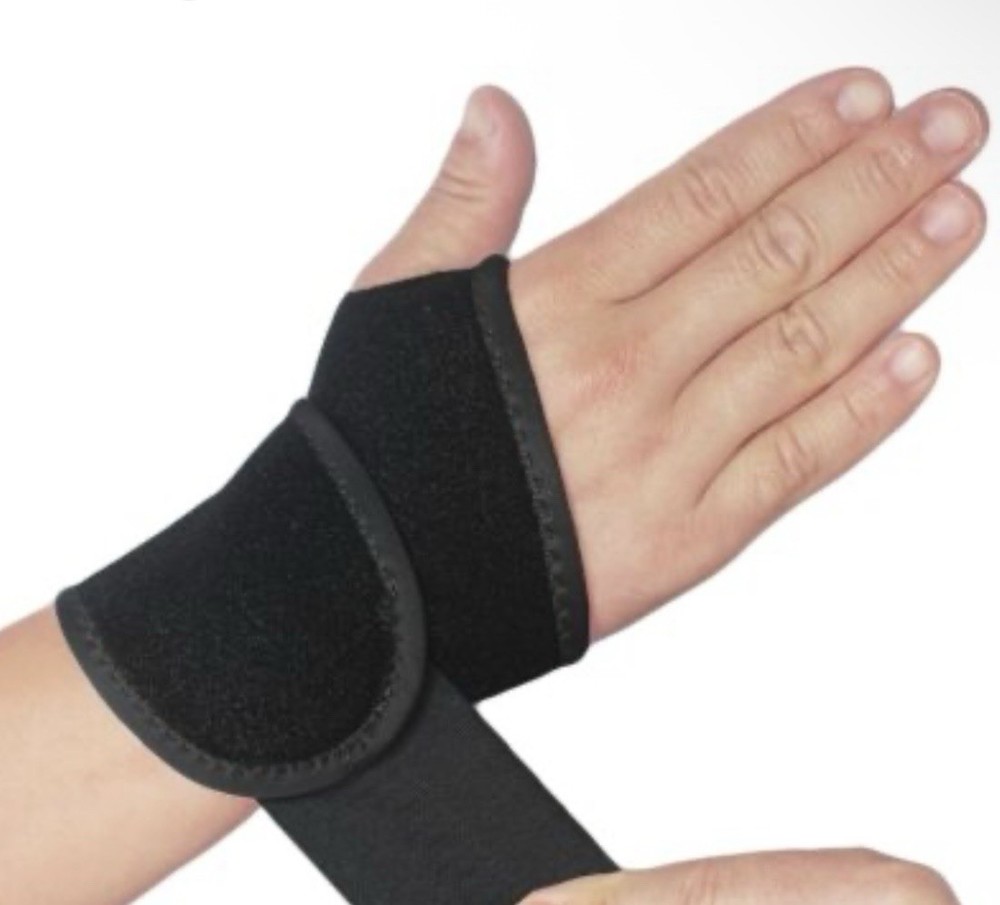 *2 PACK* Black Adjustable Neoprene Wrist Wraps, SMALL RIGHT, Gym & Training
