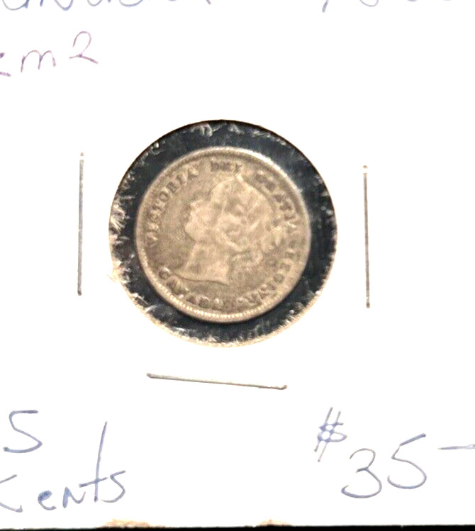 Canada 1885 five cents KM 2 VF