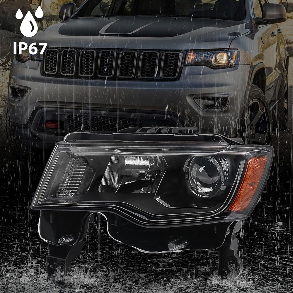 Left Headlight Assembly for Jeep Grand Cherokee 2017-2021 [Only for Halogen Type