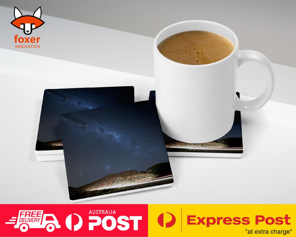 COASTER COFFEE DRINKING MAT|STARS AND SPACE AT NIGHT